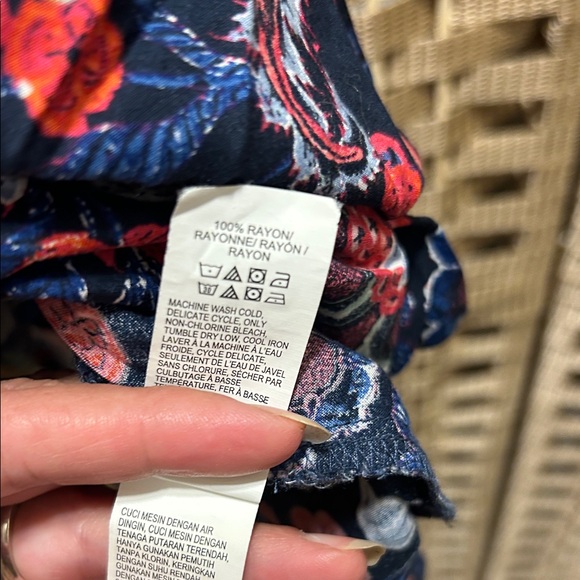 Lucky Brand Navy Floral Tank Top - Picture 4 of 6